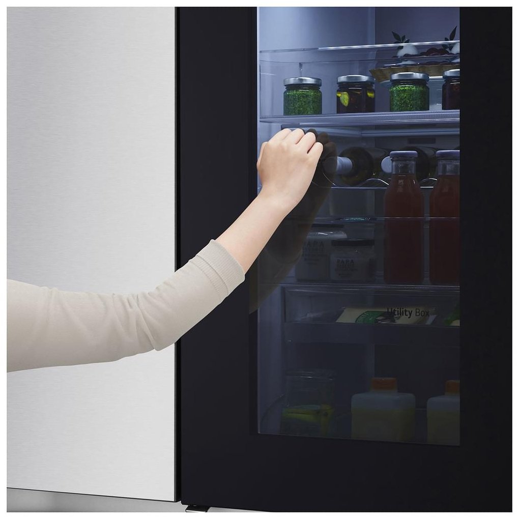 Холодильник LG GC-Q257CAFV серый купить,0