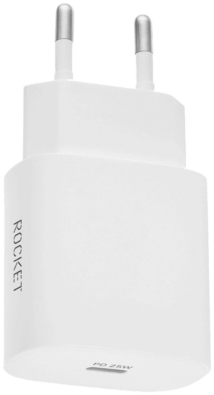 Зарядное устройство Rocket Step 25W USB Type-C белый купить,0