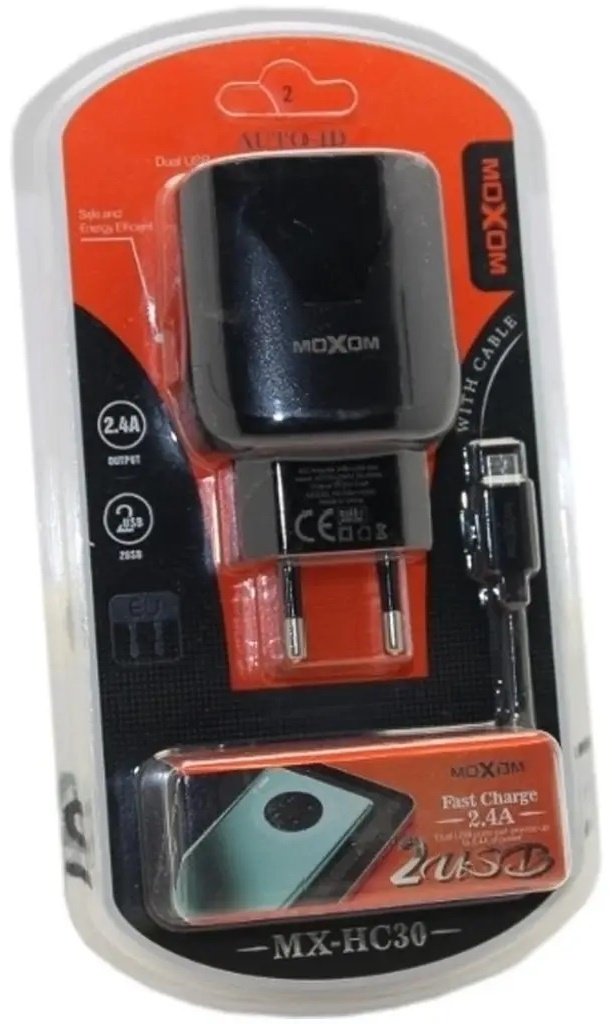 Зарядное устройство Moxom HC-30 черный