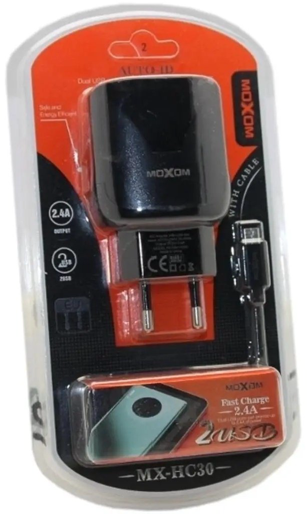 Зарядное устройство Moxom HC-30 черный купить,NaN