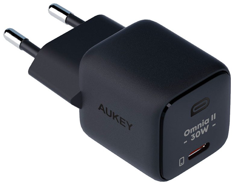 Зарядное устройство Aukey VoltApex II Mini 30W PA-B1L USB Type-C черный купить,NaN
