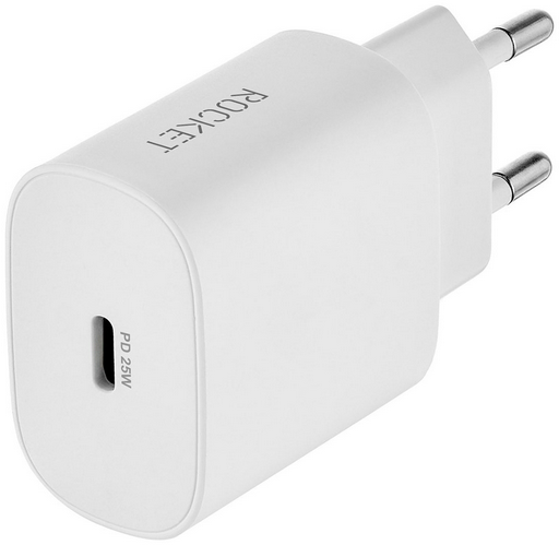 Зарядное устройство Rocket Step 25W USB Type-C белый