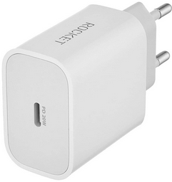 Зарядное устройство Rocket RWCC504WH20CL-C USB Type-C белый