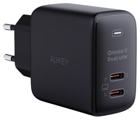 Зарядное устройство Aukey Omnia II 45W PA-B4T USB Type-C черный
