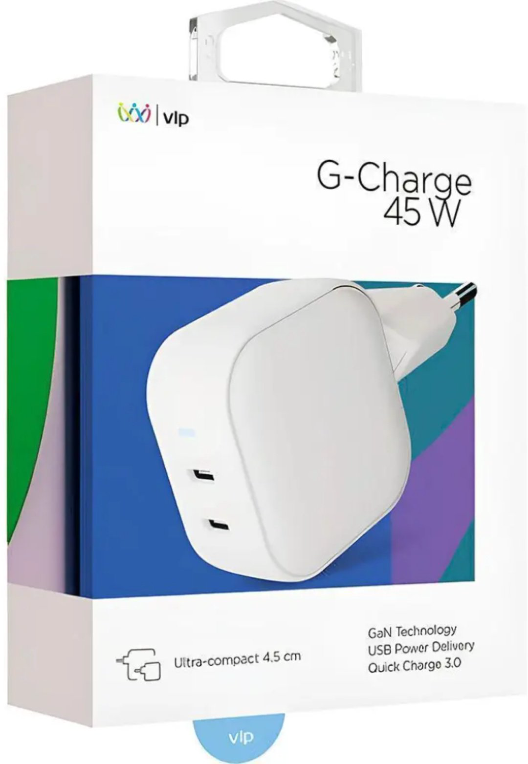 Зарядное устройство VLP G-Charge USB Type-C белый купить,NaN