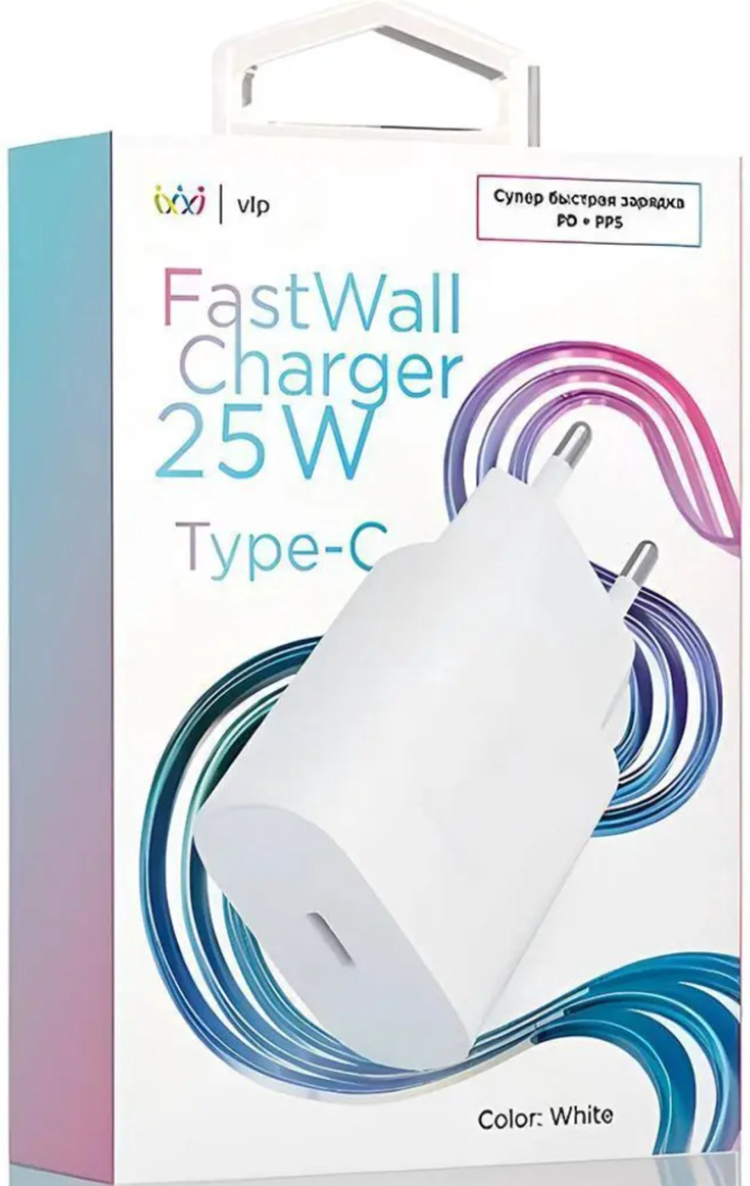 Зарядное устройство VLP 25W USB-C PD PPS White USB Type-C белый купить,8490