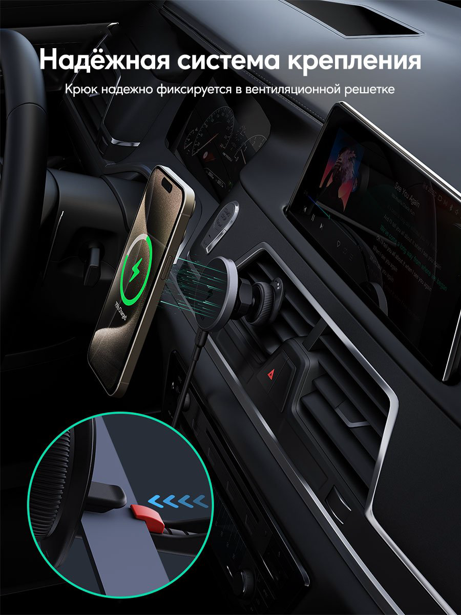 Зарядное устройство Aukey MagFusion Dash HD-MC13 USB Type-C серый купить,NaN
