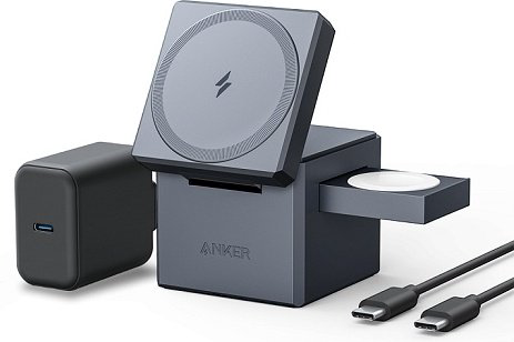 Зарядное устройство Anker Cube с MagSafe 3в1 Y1811 черный купить,NaN