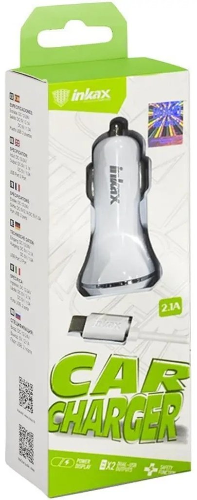 Зарядное устройство Inkax CC-12 белый купить,0