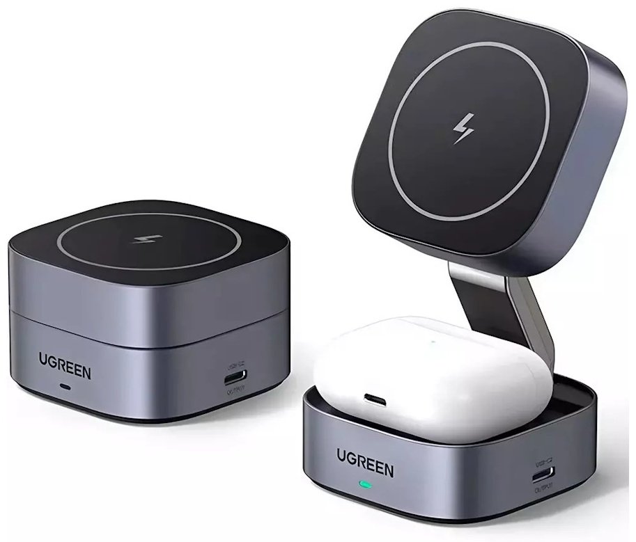 Зарядное устройство Ugreen W526 USB Type-C серый