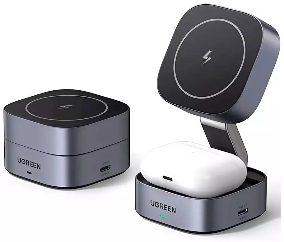 Зарядное устройство Ugreen W526 USB Type-C серый