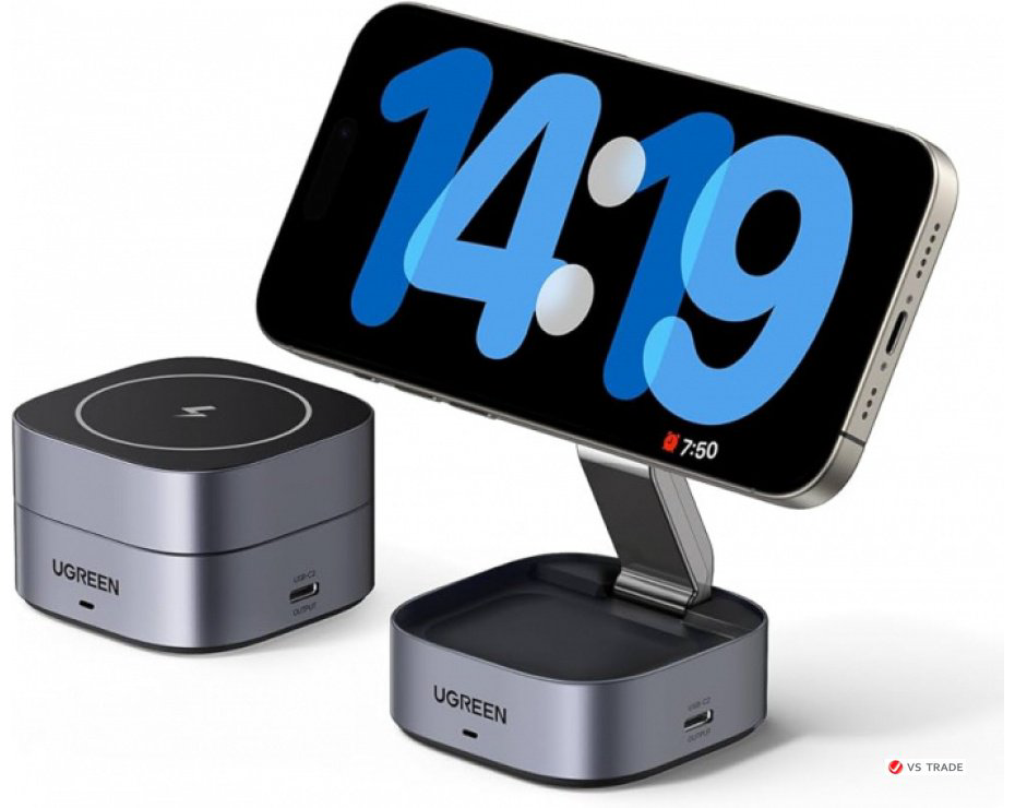 Зарядное устройство Ugreen W526 USB Type-C серый купить,23353