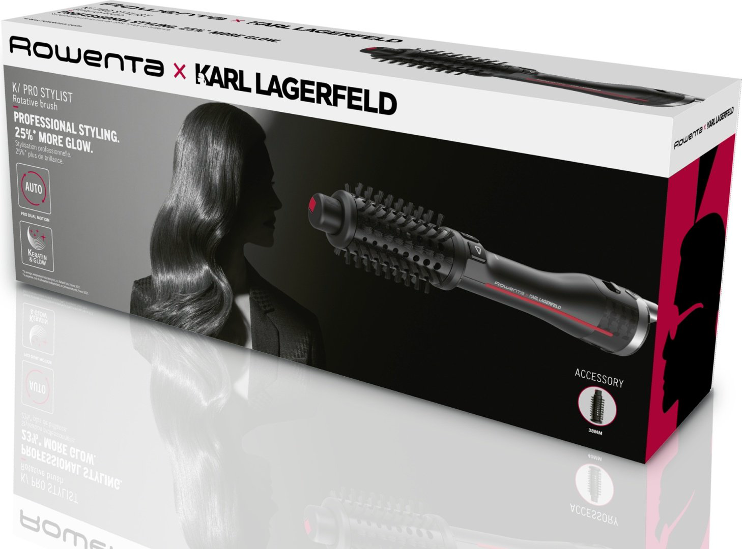 Rowenta x Karl Lagerfeld CF961LF0 фен-щетка 750 Вт купить,NaN