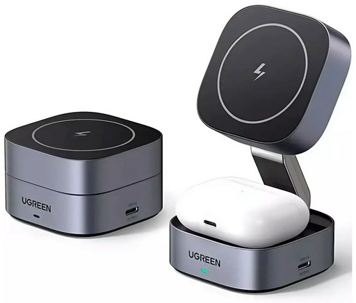 Зарядное устройство Ugreen W526 USB Type-C серый