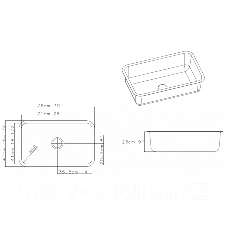 Кухонная мойка Asil AS 351 серебристая - ForteMarket Кухонная мойка Asil AS 351 серебристая купить,0
