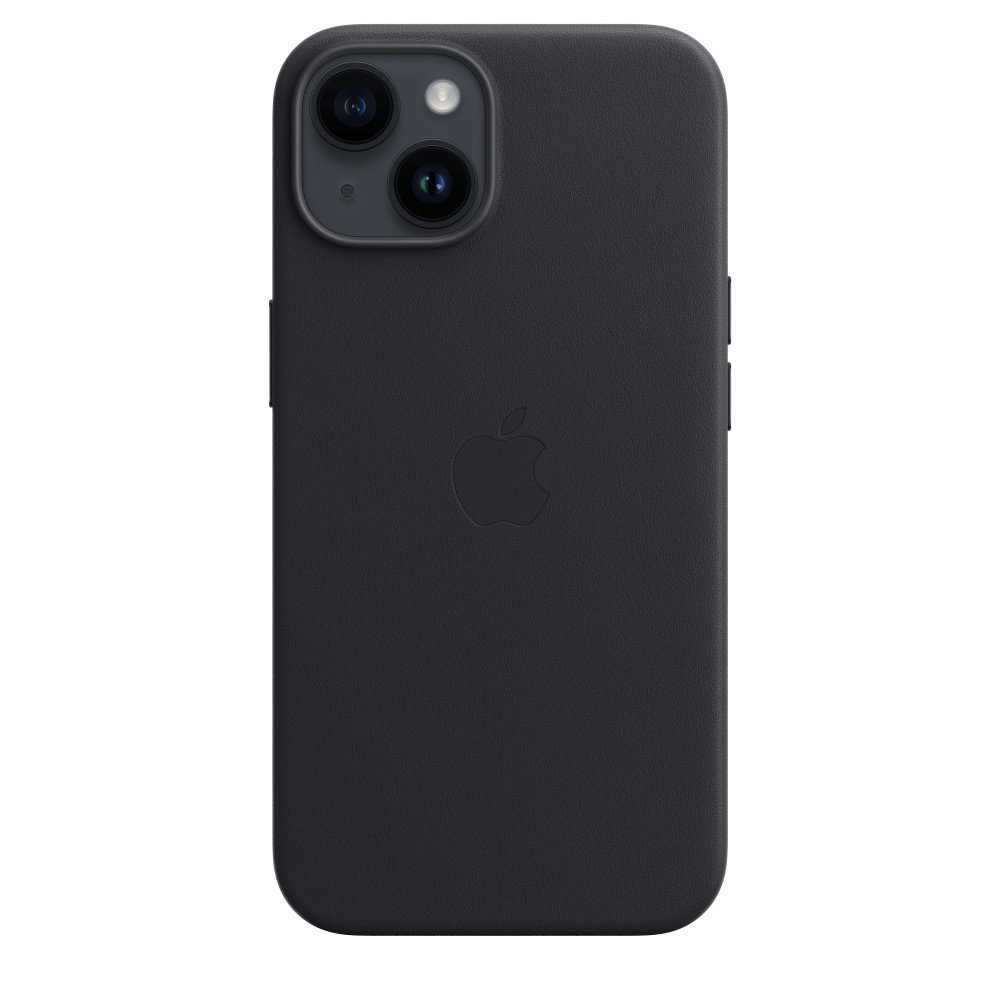 Чехол Apple для iPhone 14 Plus Leather Case with MagSafe MPP93ZM/A черный