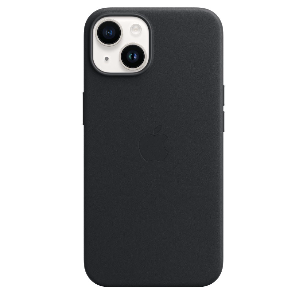 Чехол Apple для iPhone 14 Leather Case with MagSafe MPP43ZM/A черный купить,NaN