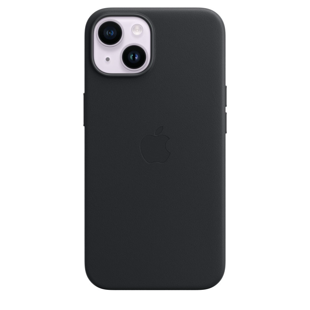 Чехол Apple для iPhone 14 Leather Case with MagSafe MPP43ZM/A черный купить,NaN