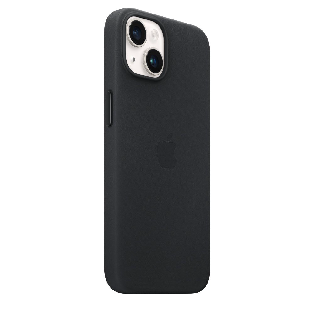 Чехол Apple для iPhone 14 Leather Case with MagSafe MPP43ZM/A черный купить,NaN