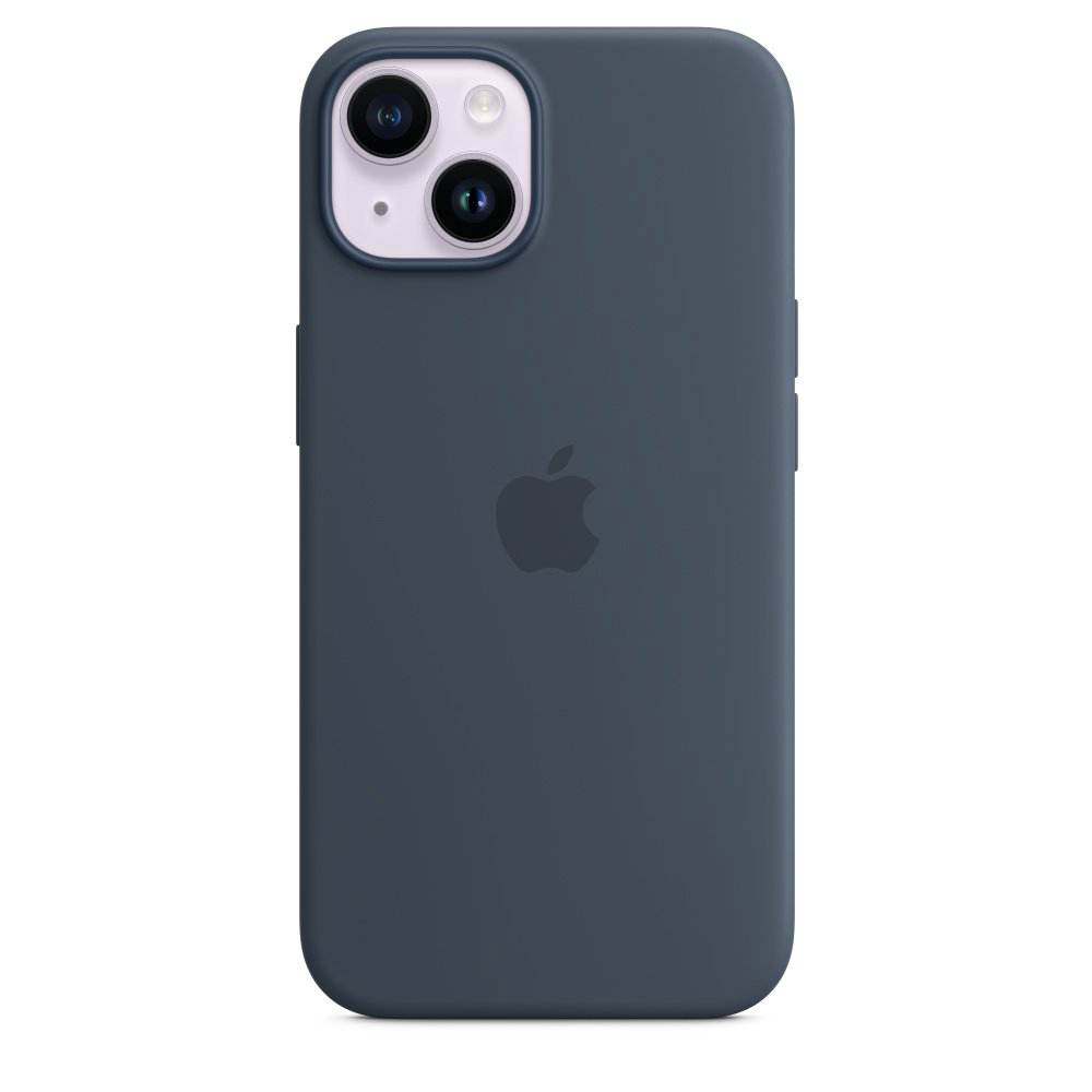 Чехол Apple для iPhone 14 Silicone Case with MagSafe MPRV3ZM/A синий шторм купить,NaN