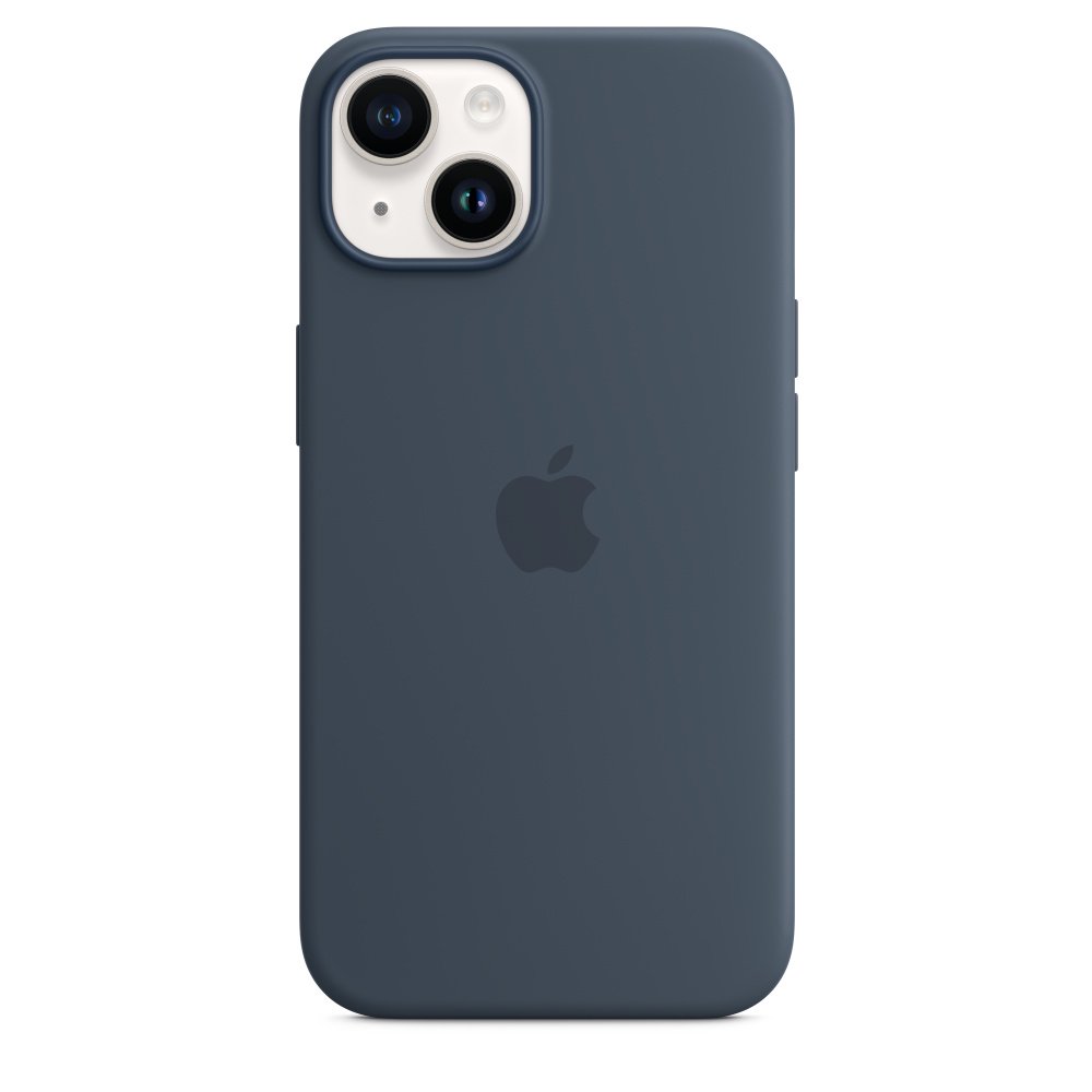 Чехол Apple для iPhone 14 Silicone Case with MagSafe MPRV3ZM/A синий шторм купить,NaN