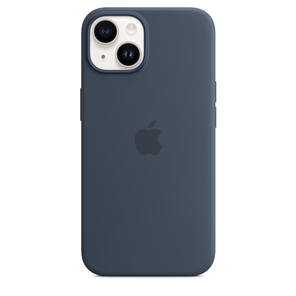 Чехол Apple для iPhone 14 Silicone Case with MagSafe MPRV3ZM/A синий шторм купить,NaN