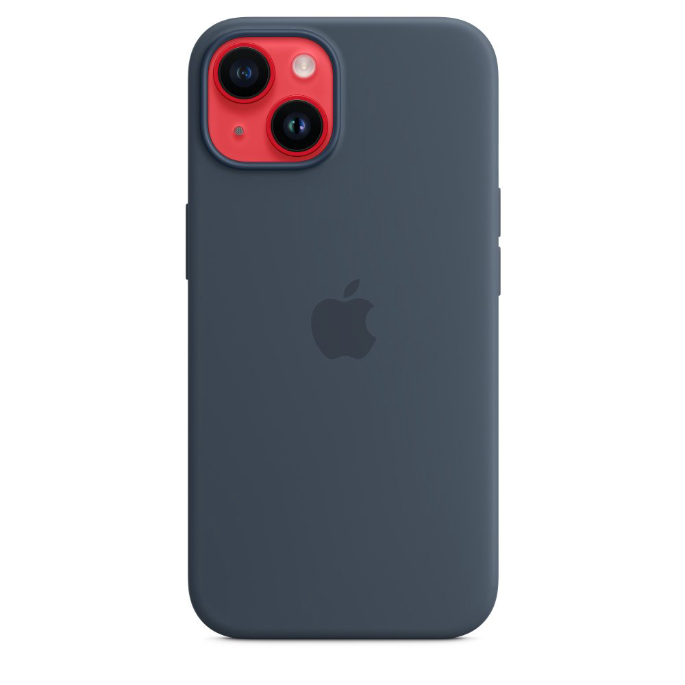 Чехол Apple для iPhone 14 Silicone Case with MagSafe MPRV3ZM/A синий шторм купить,NaN