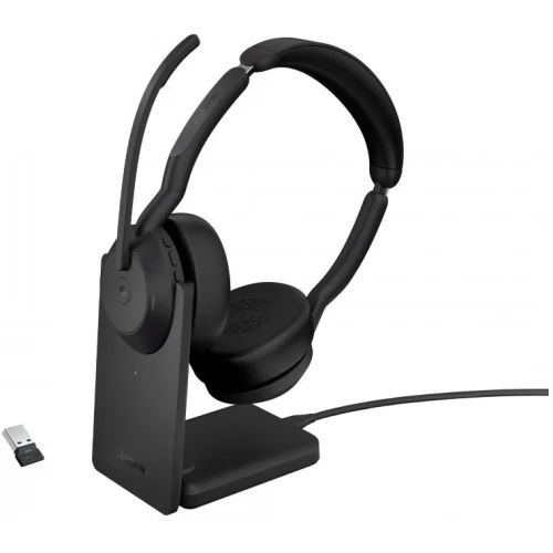 Наушники Jabra Evolve2 55 Link380a MS Stereo Stand 25599-999-989 Black купить,NaN