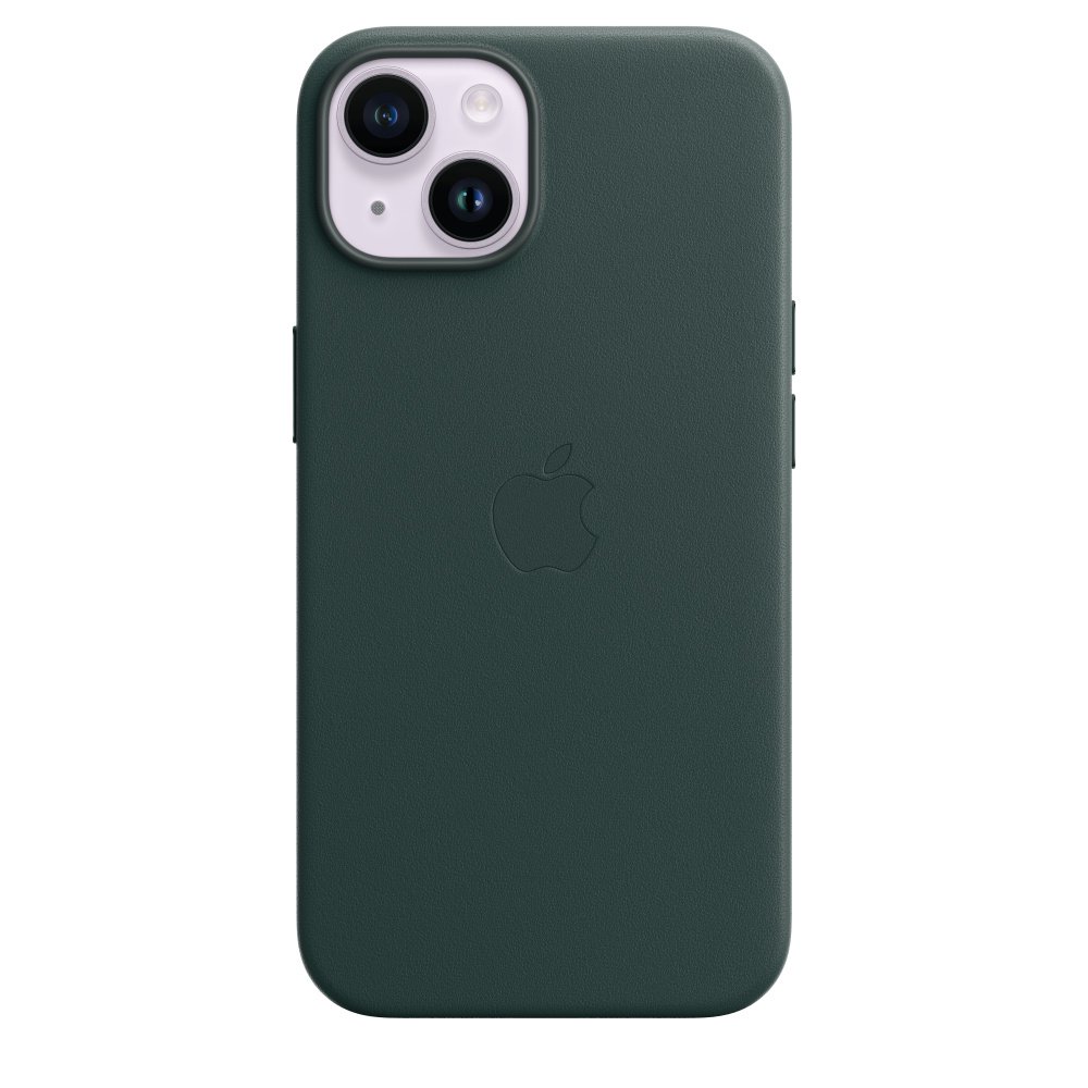Чехол Apple для iPhone 14 Leather Case with MagSafe MPP53ZM/A зеленый лес - ForteMarket Чехол Apple для iPhone 14 Leather Case with MagSafe MPP53ZM/A зеленый лес купить,0