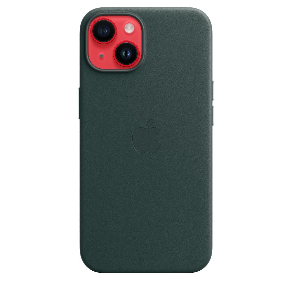 Чехол Apple для iPhone 14 Leather Case with MagSafe MPP53ZM/A зеленый лес - ForteMarket Чехол Apple для iPhone 14 Leather Case with MagSafe MPP53ZM/A зеленый лес купить,0