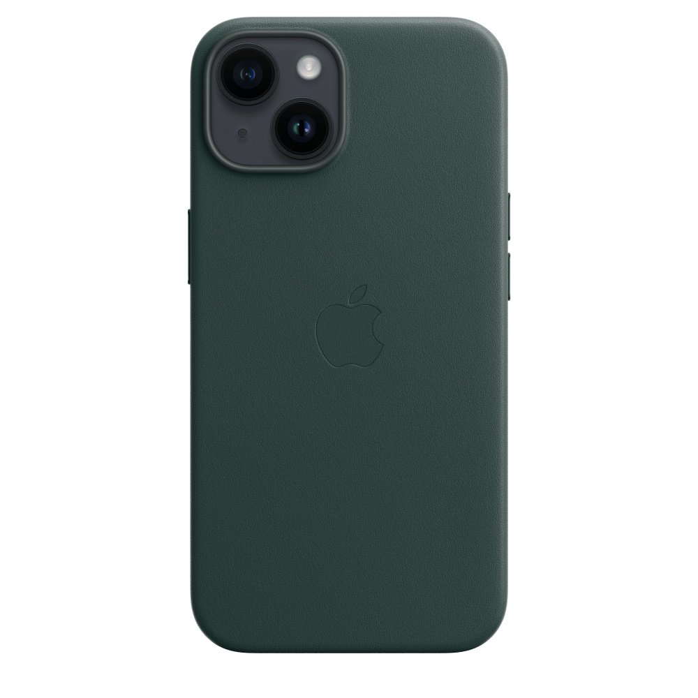 Чехол Apple для iPhone 14 Leather Case with MagSafe MPP53ZM/A зеленый лес - ForteMarket Чехол Apple для iPhone 14 Leather Case with MagSafe MPP53ZM/A зеленый лес купить,0