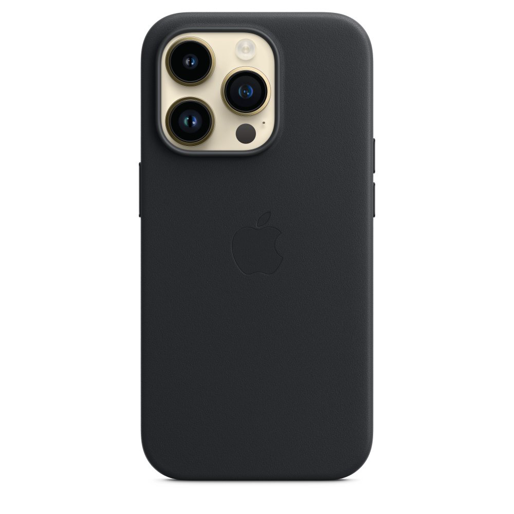 Чехол Apple для iPhone 14 Pro Leather Case with MagSafe MPPG3ZM/A темная ночь купить,NaN