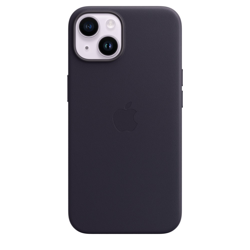 Чехол Apple для iPhone 14 Leather Case with MagSafe MPP63ZM/A чернила купить,NaN