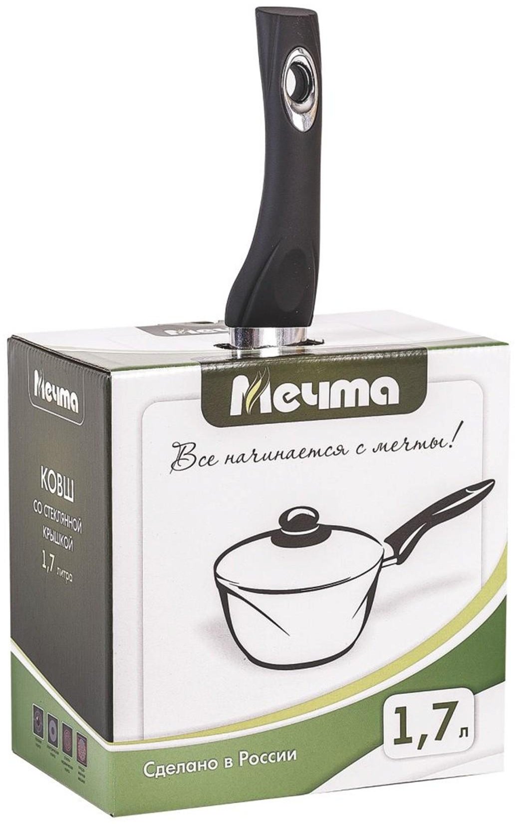 Ковш 1.7 л, Мечта 82802 алюминий