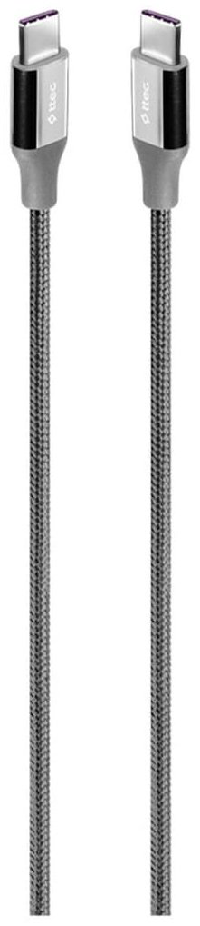 Кабель TTEC USB TypeC (F), USB TypeC (M) серый купить,NaN