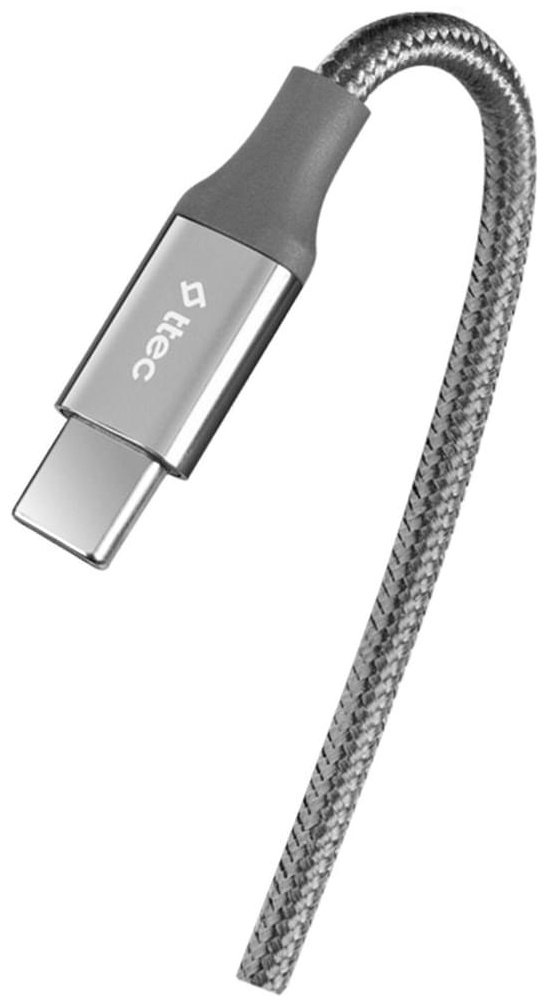 Кабель TTEC USB TypeC (F), USB TypeC (M) серый купить,NaN