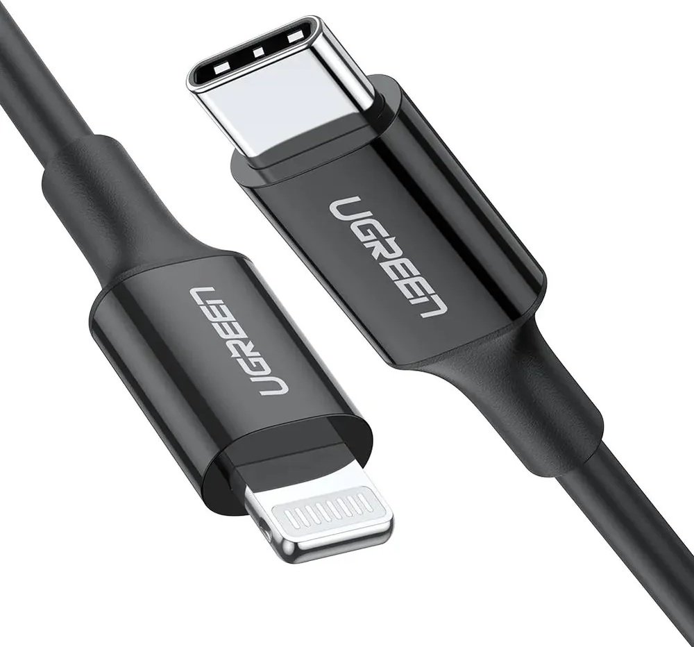Кабель Ugreen USB TypeC (F), USB TypeC (M) черный купить,NaN