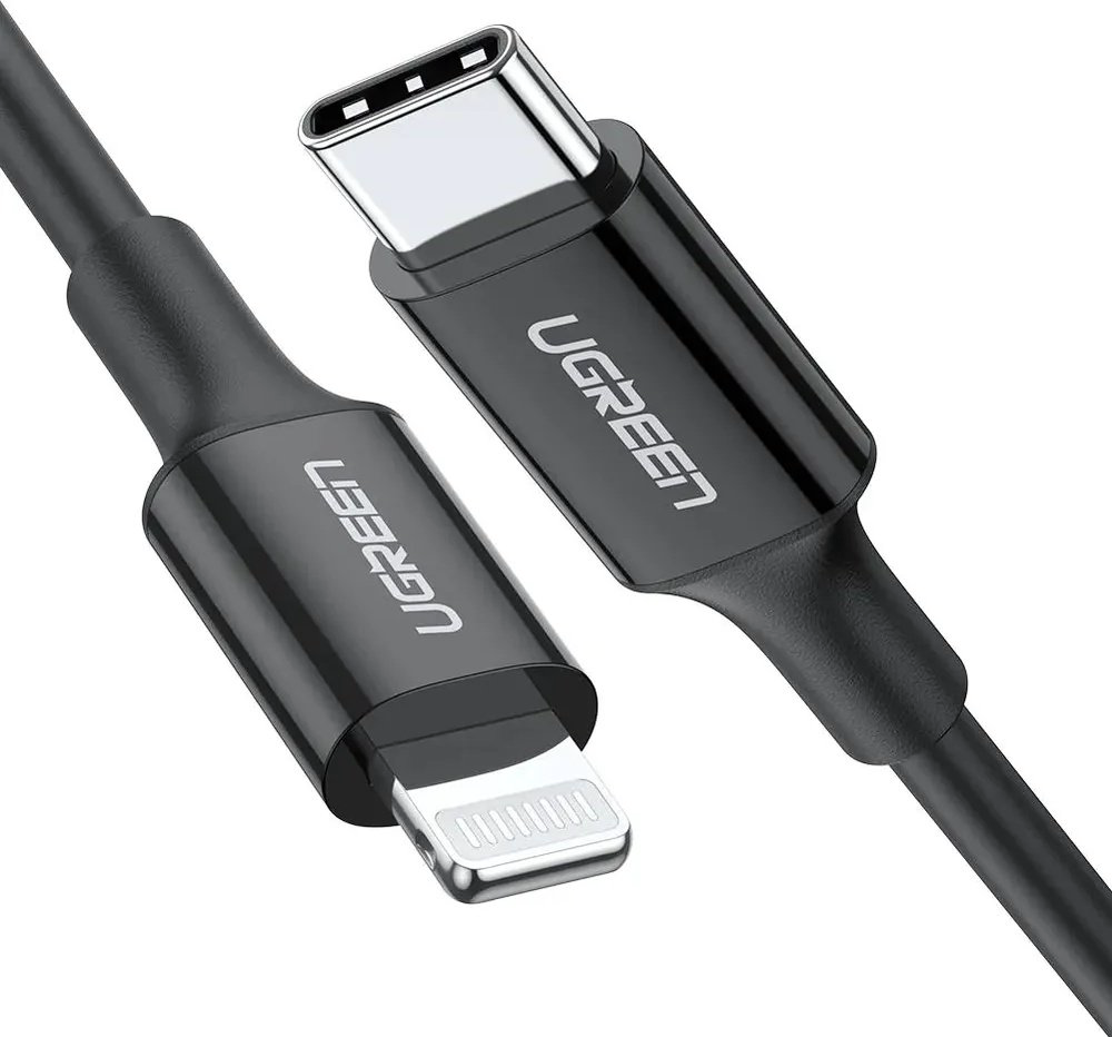 Кабель Ugreen USB TypeC (F), USB TypeC (M) черный купить,NaN
