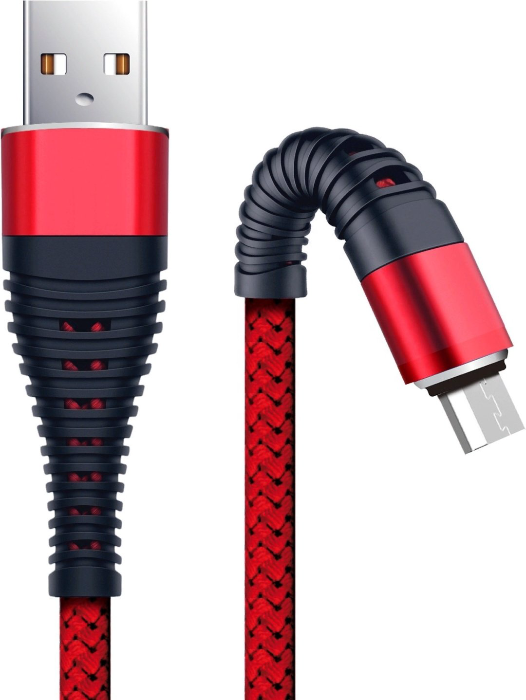 Кабель BoraSCO USB 2.0 (M), micro-USB 2.0 (M) красный купить,NaN