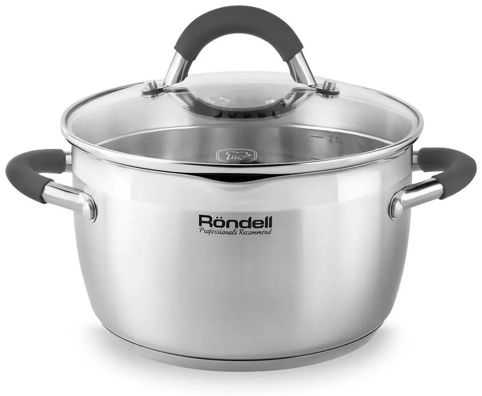 Кастрюля 2.3 л, Rondell RDS 023 нержавеющая сталь купить,NaN
