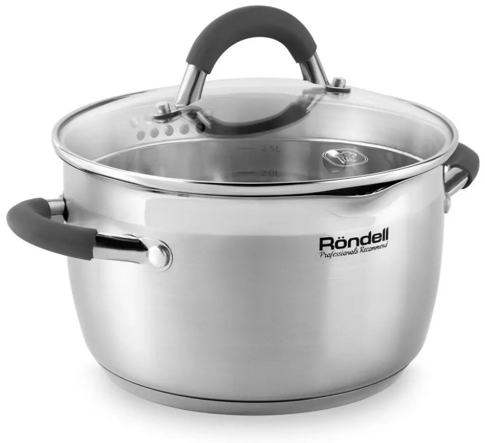 Кастрюля 2.3 л, Rondell RDS 023 нержавеющая сталь купить,NaN