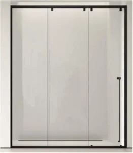 Ограждение душевое Stella Е14-3 150х200см черный купить,NaN