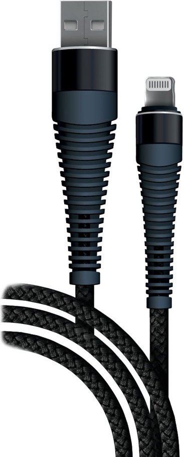 Кабель BoraSCO Lightning (M), USB 2.0 (M) черный