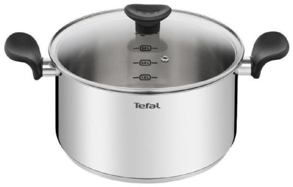 Кастрюля 5.2 л, Tefal PRIMARY E3084674  нержавеющая сталь купить,NaN