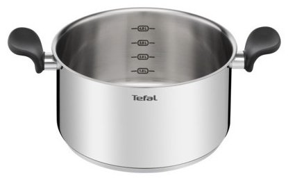 Кастрюля 5.2 л, Tefal PRIMARY E3084674  нержавеющая сталь купить,NaN