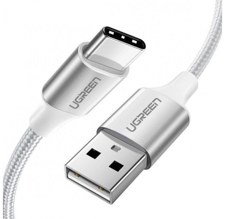 Кабель Ugreen USB 2.0 (M), USB TypeC (M) белый