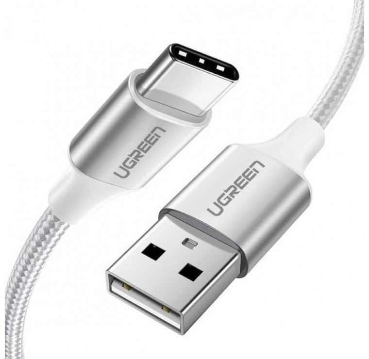 Кабель Ugreen USB 2.0 (M), USB TypeC (M) белый купить,NaN