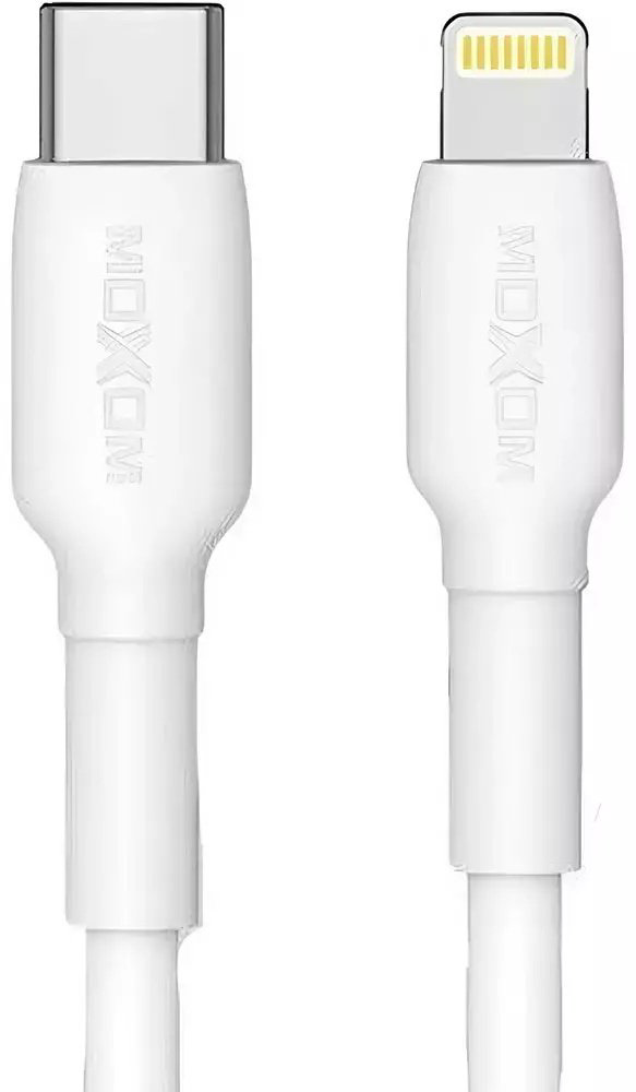 Кабель Moxom Lightning (M), USB 2.0 (M) белый купить,NaN
