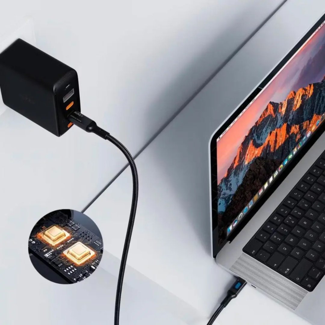 Кабель Aukey USB TypeC (M) черный - ForteMarket Кабель Aukey USB TypeC (M) черный купить,0