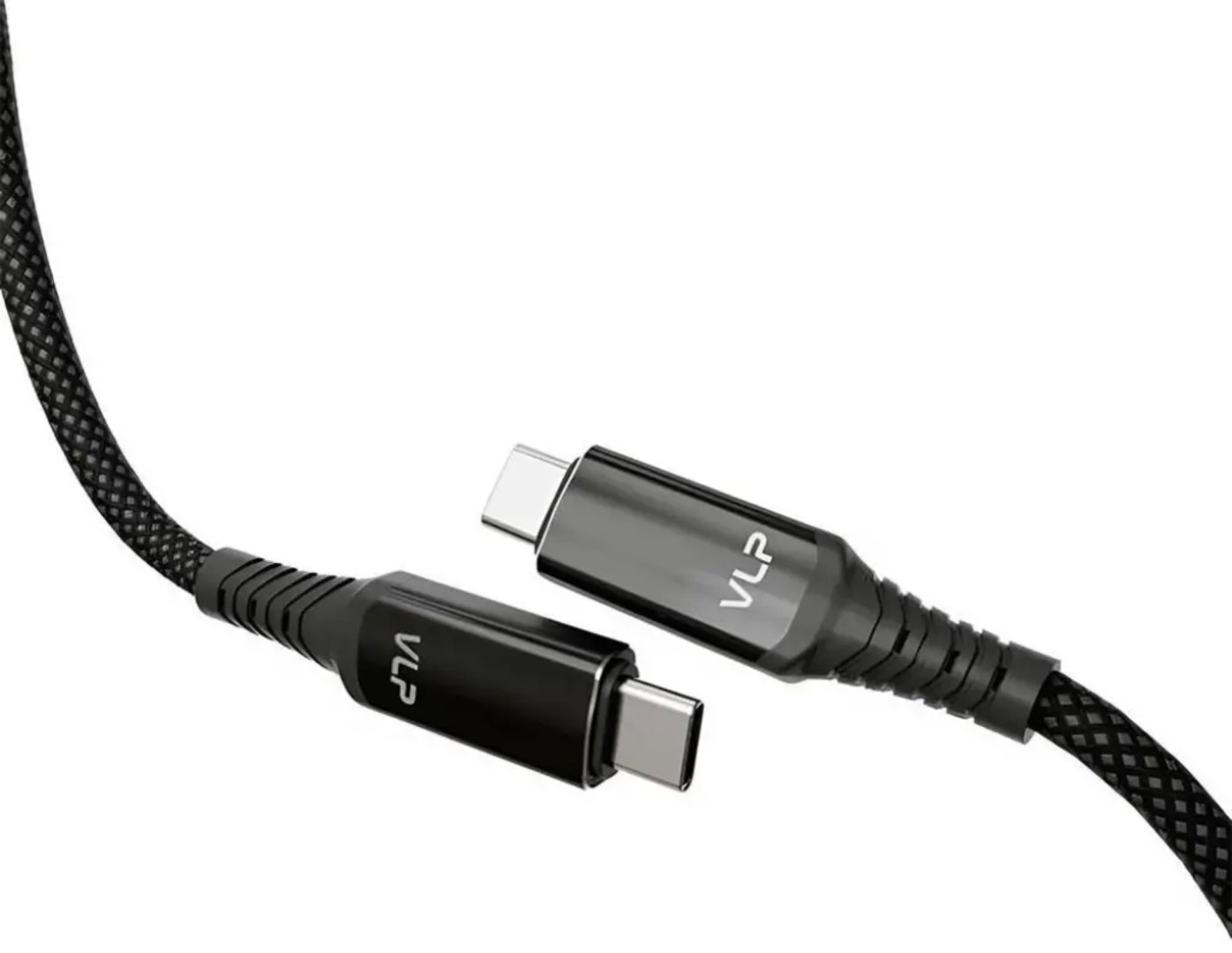 Кабель VLP USB TypeC (F), USB TypeC (M) черный купить,NaN